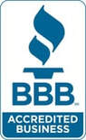 The logo of BBB Accredited Business.