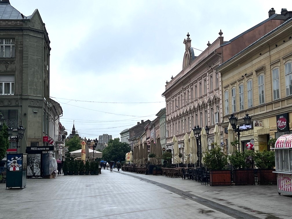 street view of Novi Sad, Serbia