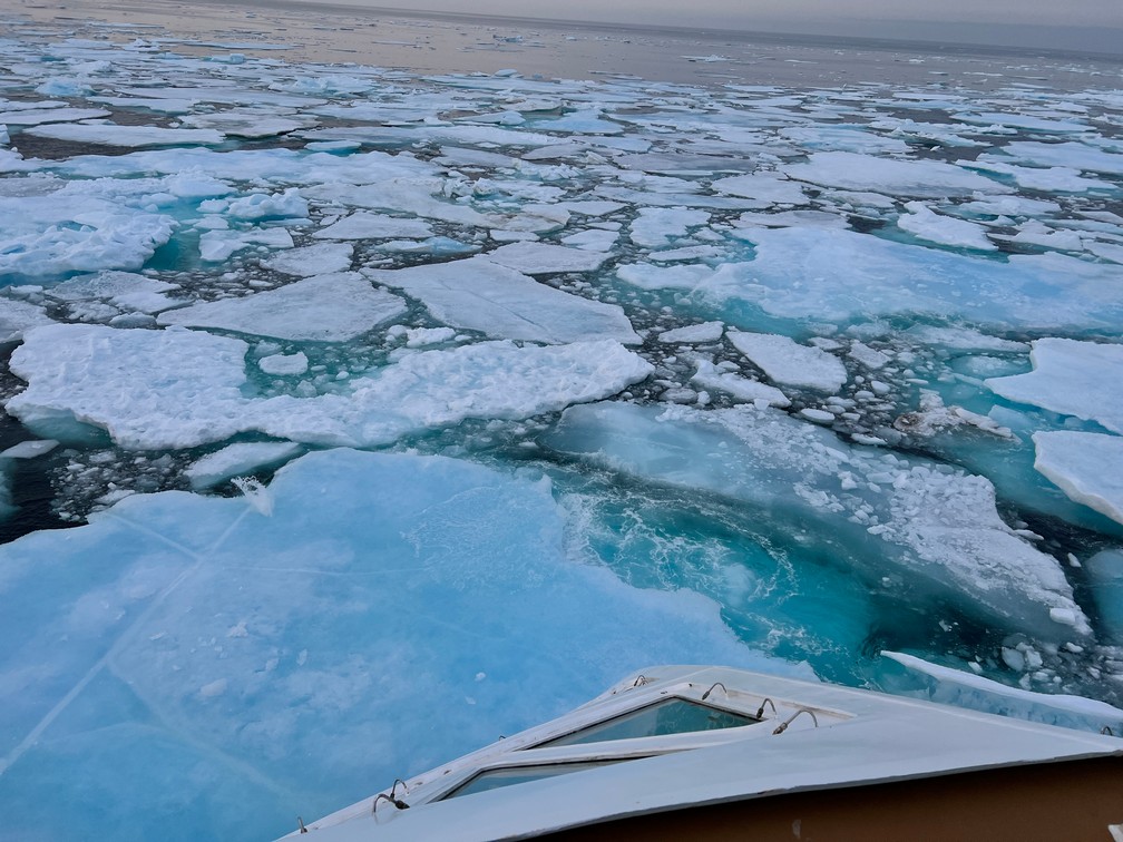 Aurora Expeditions View of the arctic sea - photo by Golding Travel
