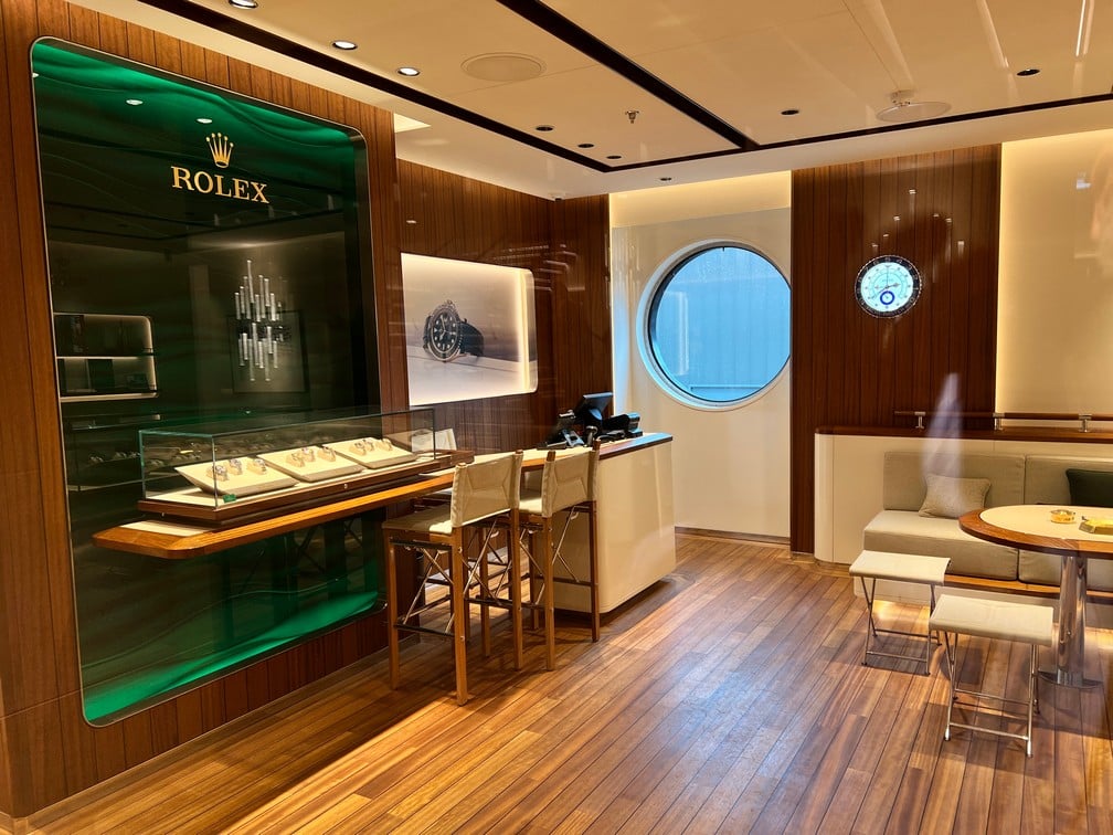 Explora Journeys' Explora I Rolex Store - Photo by Goldring Travel