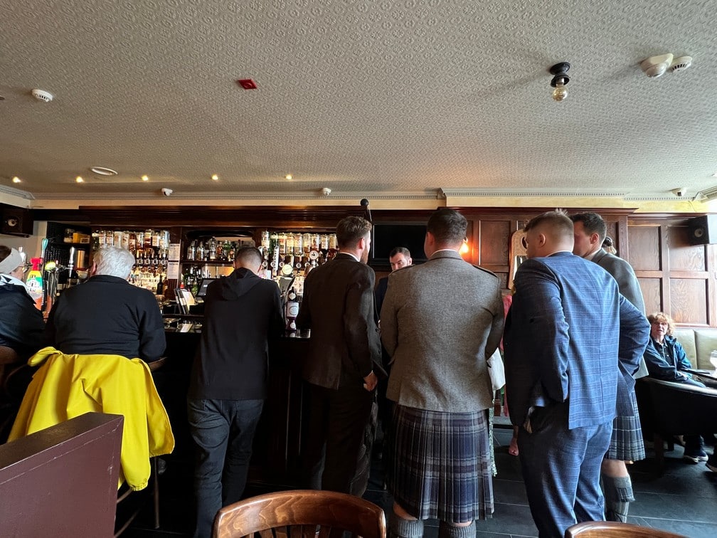 Helgi's Pub and Men in Kilts - Kirkwall, Orkney Islands, Scotland - Photo by Goldring Travel