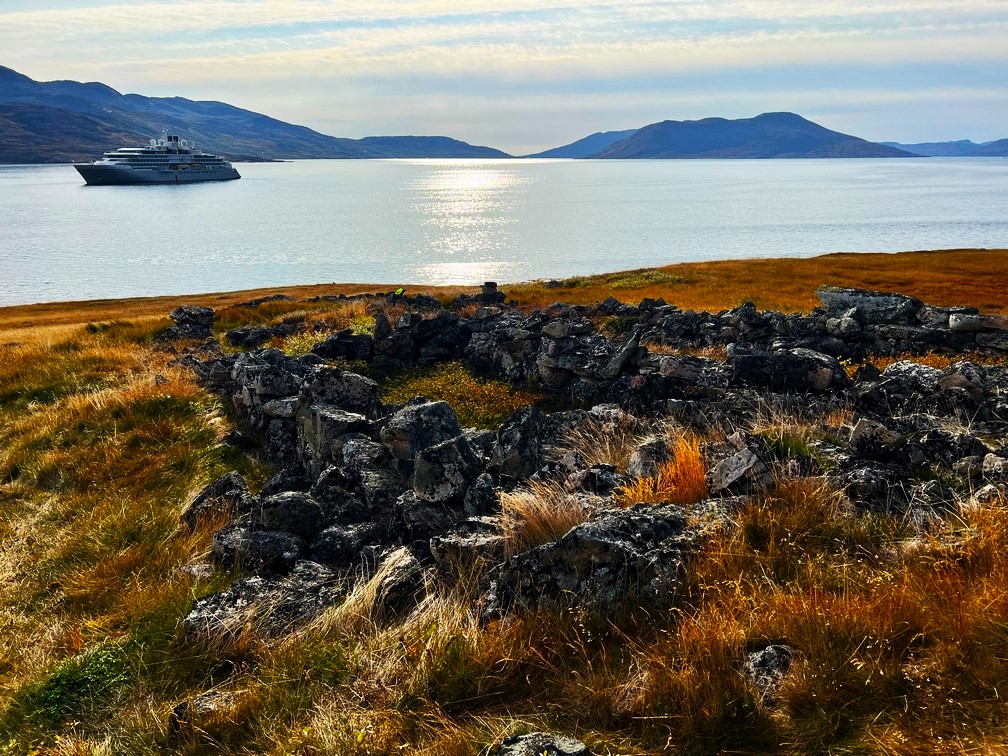 Remains of a farmhouse - Hvalsey, Greenland - UNESCO World Heritage Site