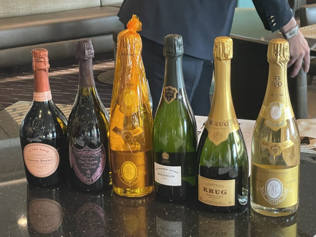 Champagne Tasting Event on Silversea's Silver Muse in Alaska
