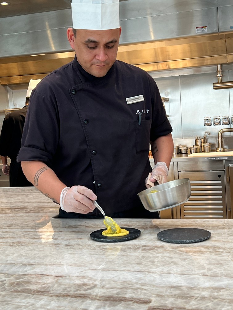 Chef German heads The Chef's Table Experience on Silver Nova
