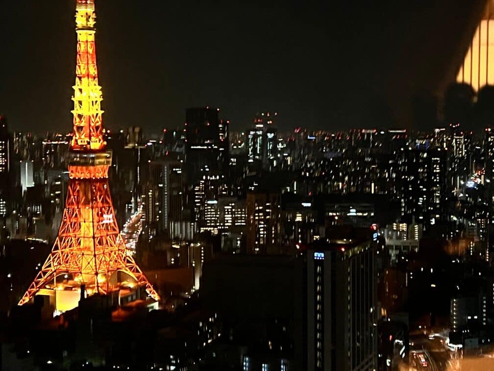 View of the Tokyo Tower from the Tokyo EDITION, Toranomon ,