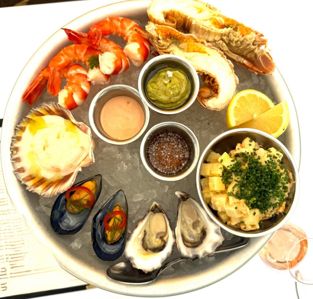 Morten Bay Bugs, Prawns, Scallop, Mussels, Oysters, and Octopus Salad