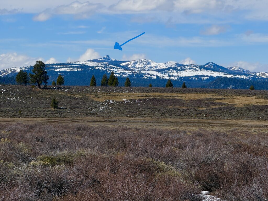 A view of Castle Peak this past Sunday when hiking in Truckee, the day before the snowstorm.