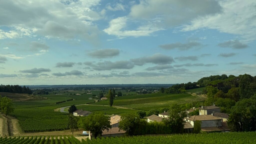 Driving through Saint-Émilion
