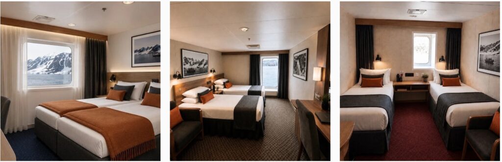 Terra Nova Adventurer's Premium, Deluxe & Superior Staterooms